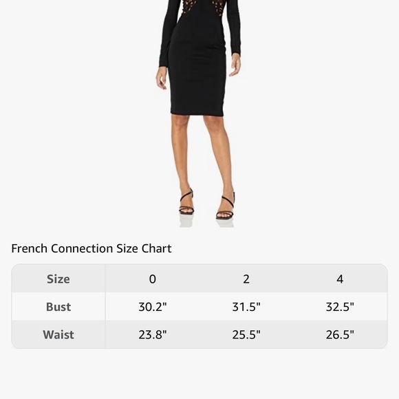 French Connection Marie Lace Cutout Bodycon Dress - Picture 7 of 9